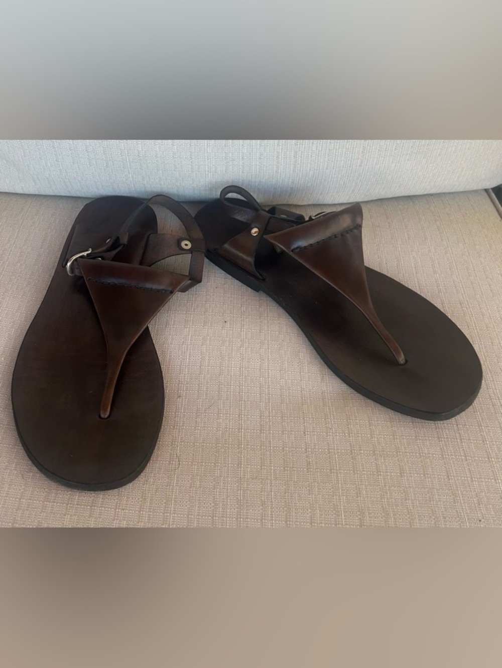 Europa Women’s Brown Leather Ankle-Strap Sandals